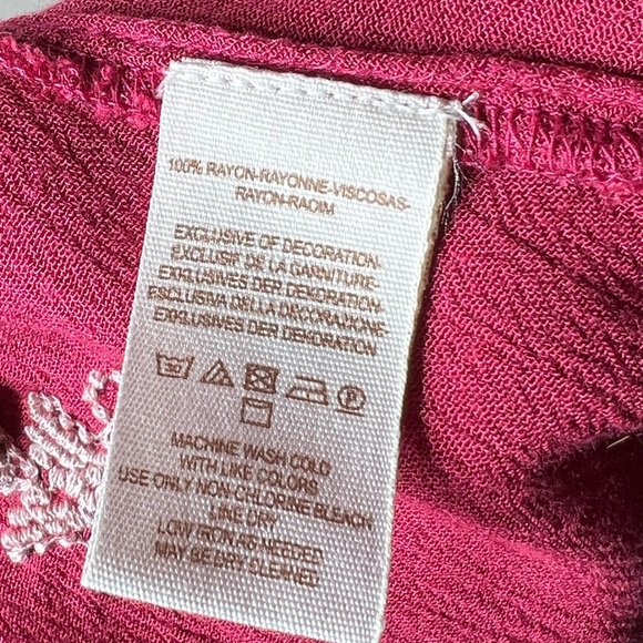 FP Star Gazer Dress in Red. Boho Dress size medium - Picture 8 of 9